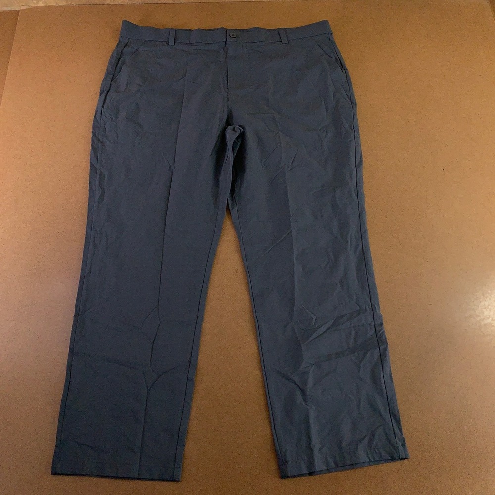 Gradual Mens 40x30 Navy Blue Flat Front Outdoor Comfort Chino Pants NWT